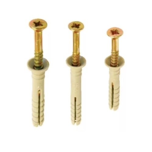 Fascor 100Pc Nylon Nail-In Anchor 6x55mm | FAS2130