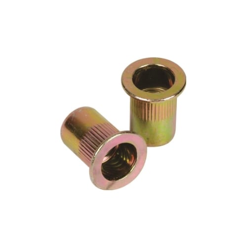 Fascor 10Pc Rivnuts Yellow Zinc Plated 4mm | FAS7304