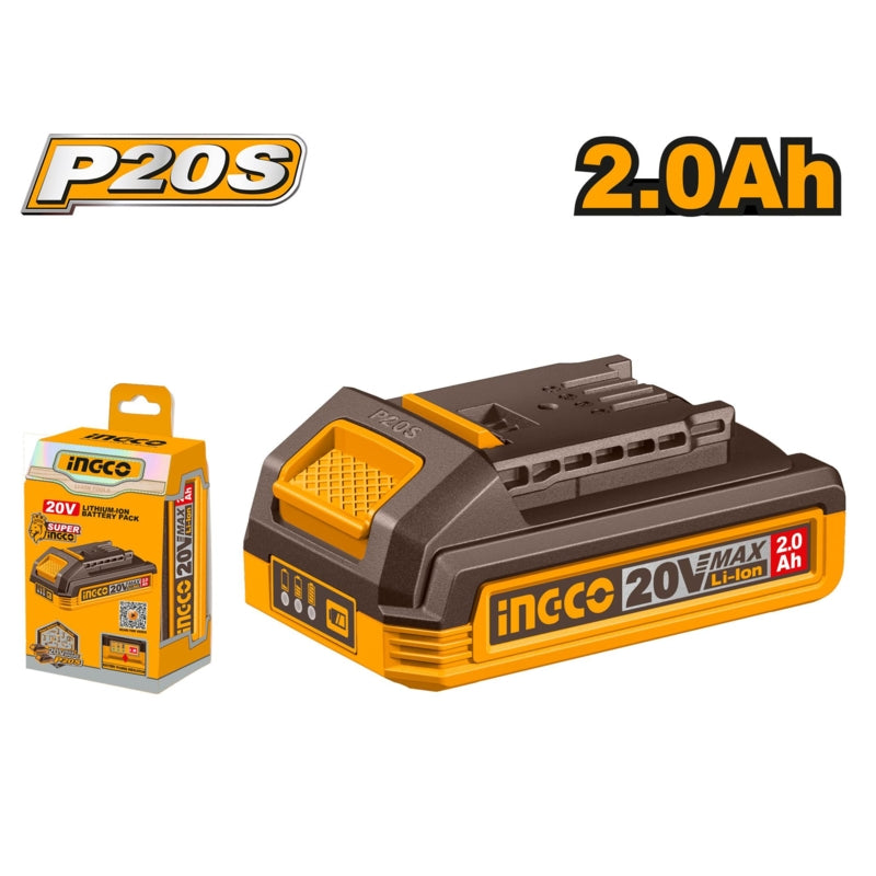 Ingco P20S 20V 2.0Ah Li-Ion Battery Pack | FBLI20011