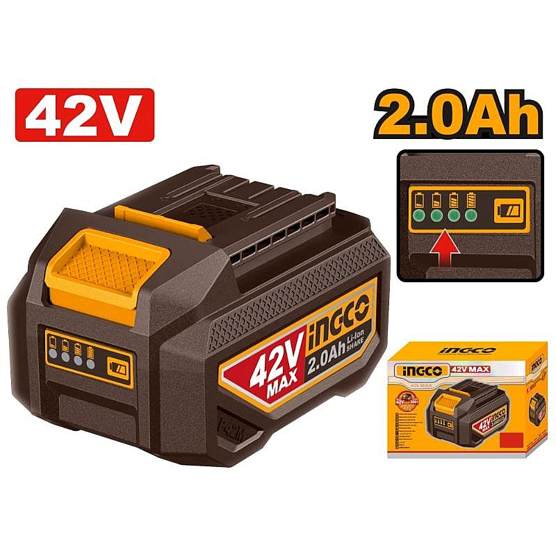 Ingco 42V MAX 2.0Ah Li-Ion Battery Pack | FBLI42201
