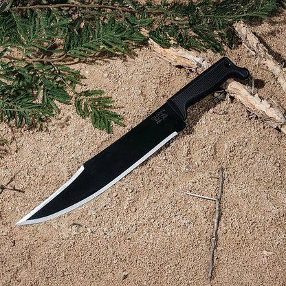 Okapi Bowie Machete with Sheath, Black Handle | FG02089