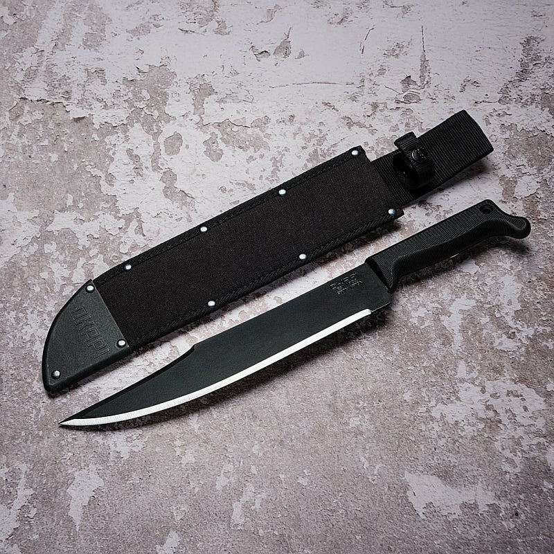 Okapi Bowie Machete with Sheath, Black Handle | FG02089