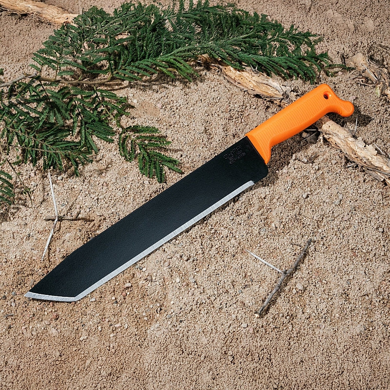 Okapi O-Tanto Machete with Sheath, Orange Handle | FG02101