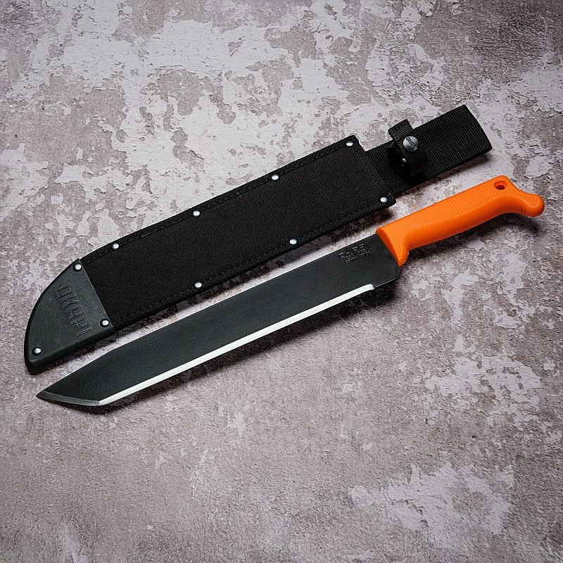 Okapi O-Tanto Machete with Sheath, Orange Handle | FG02101
