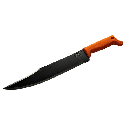 Okapi Bowie Machete with Sheath, Orange Handle | FG02102