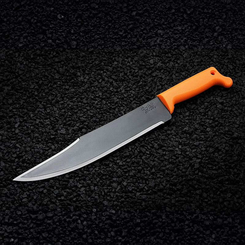 Okapi Bowie Machete with Sheath, Orange Handle | FG02102