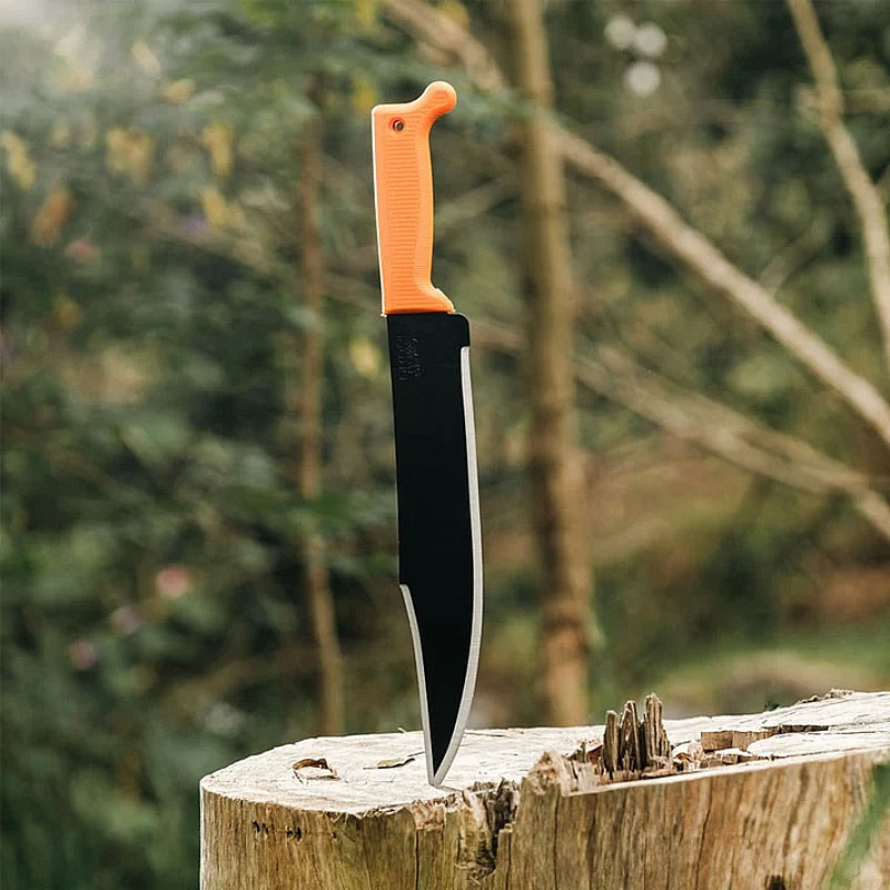 Okapi Bowie Machete with Sheath, Orange Handle | FG02102