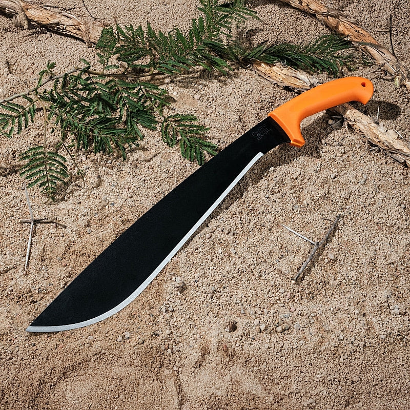 Okapi Jungle Machete with Sheath, Orange Handle | FG02103