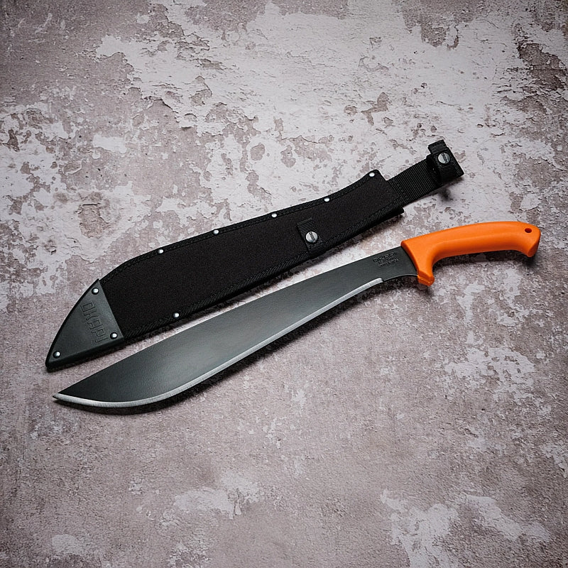 Okapi Jungle Machete with Sheath, Orange Handle | FG02103