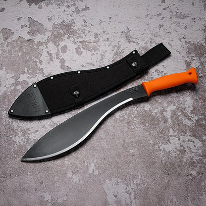 Okapi Kukri Machete with Sheath, Orange Handle | FG02104