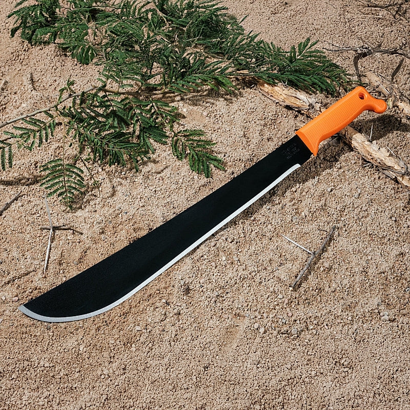 Okapi Latin Machete with Sheath, Orange Handle | FG02105