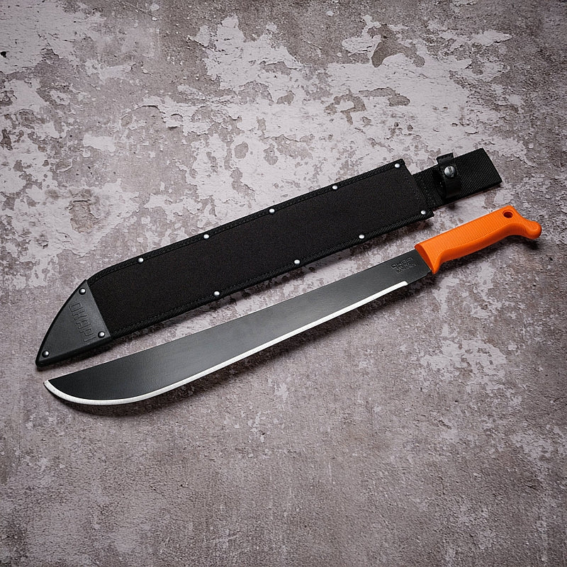 Okapi Latin Machete with Sheath, Orange Handle | FG02105