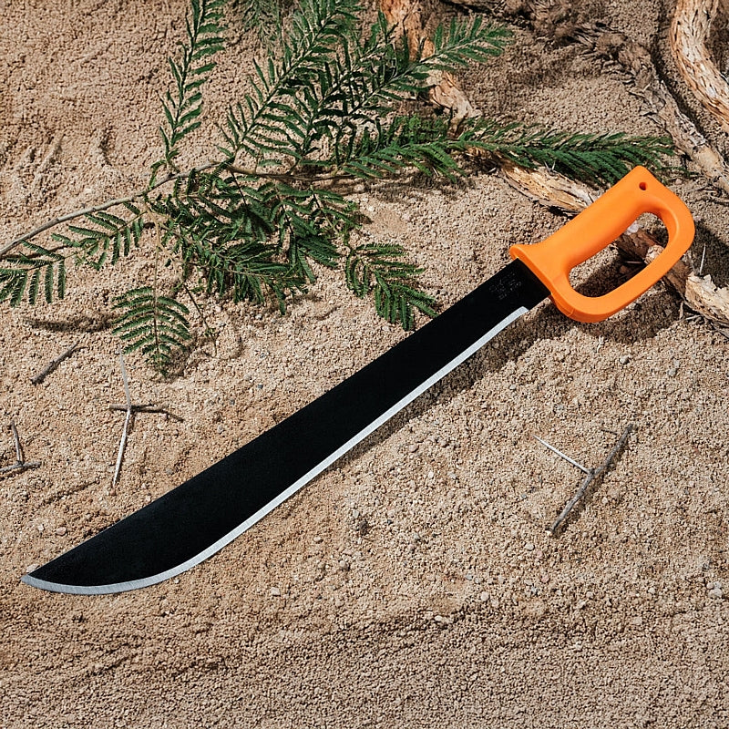Okapi D-Ring Machete with Sheath, Orange Handle | FG02106
