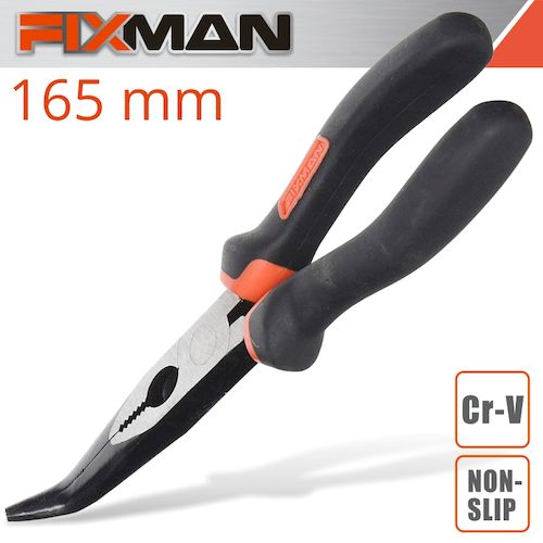 Fixman industrial bent nose pliers 6' x 165mm(FIX A0204)