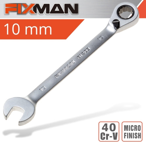 Fixman Reversible Combination Ratcheting Wrench, 10mm | FIX B1203