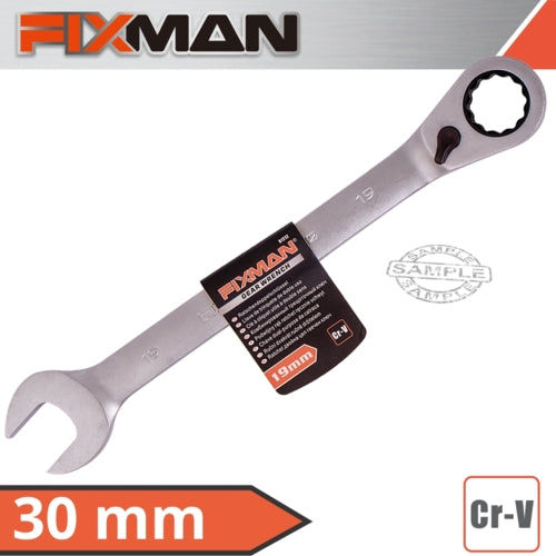 Fixman Reversible Combination Ratcheting Wrench, 30mm | FIX B1223