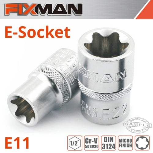 Fixman 1/2" Drive TORX Female Socket, E11 | FIX H0902M