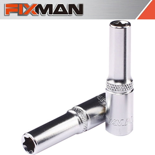 Fixman 1/2" Drive TORX Female Deep Socket, E14 | FIX H1101M