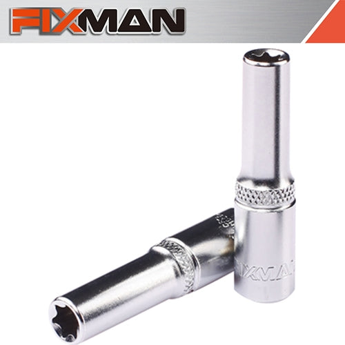 Fixman 1/2" Drive TORX Female Deep Socket, E12 | FIX H1109M