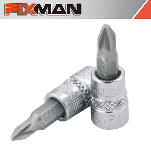 Fixman 1/4" Drive POZI Bit Socket, PZ0 | FIX J0820