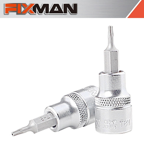 Fixman 3/8" Drive TORX Security Bit Socket, T8H | FIX J0941