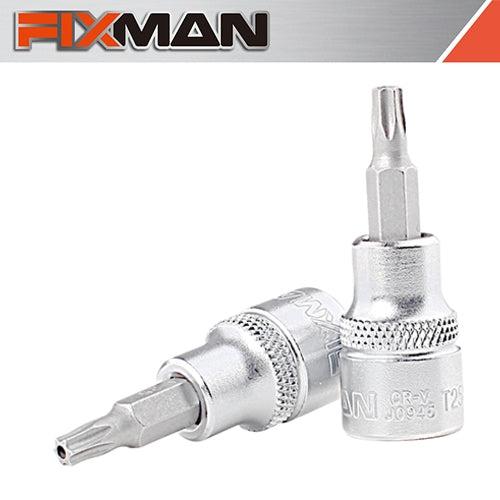 Fixman 3/8" Drive TORX Security Bit Socket, T25H | FIX J0945
