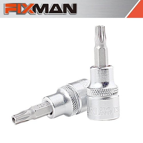 Fixman 3/8" Drive TORX Security Bit Socket, T30H | FIX J0947