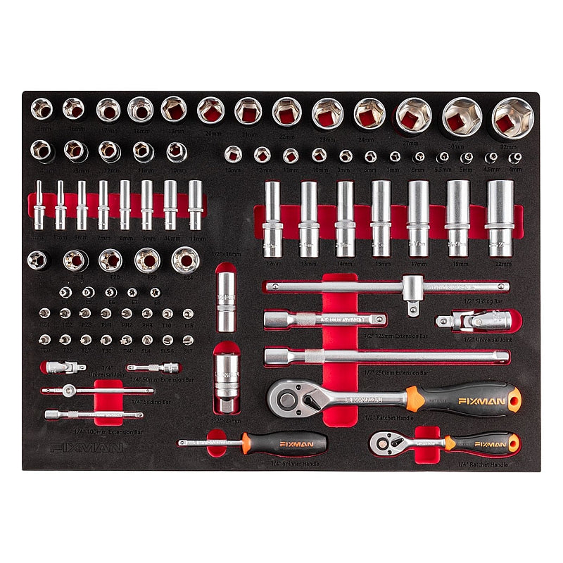 Fixman 133-Piece 7-Drawer Roller Cabinet Tool Kit | FIX TR0034