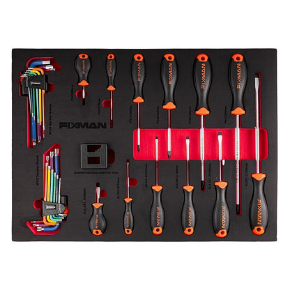 Fixman 133-Piece 7-Drawer Roller Cabinet Tool Kit | FIX TR0034