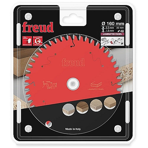 Freud Laminated Panel Saw Blade Ø160 MM X B20 MM X 2.2/1.6 MM - 48T | FR06L002H