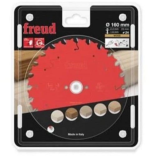 Freud Wood Saw Blade Ø160 MM X B20 MM X 2.4/1.6 MM - 24T | FR06W009H
