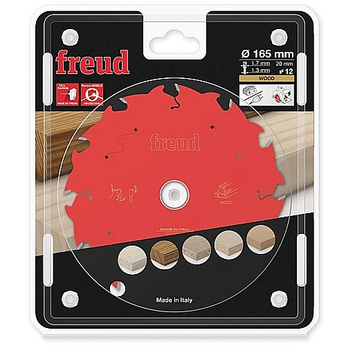 Freud Saw Blade Ø165 MM X B20 MM X 1.7/1.3 MM - 12T | FR07W009H
