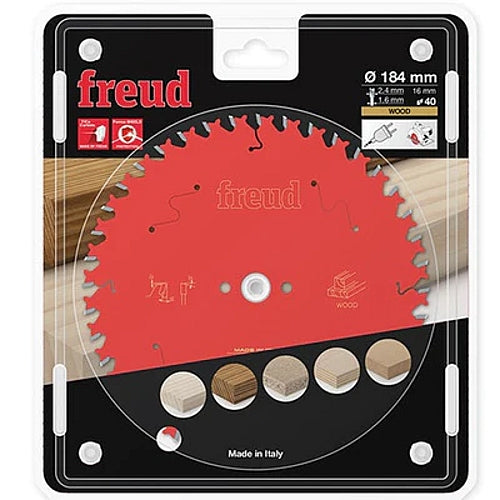 Freud Wood Saw Blade Ø184 MM X B16 MM X 2.4/1.6 MM - 40T | FR11W002H