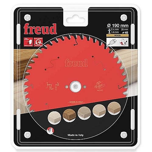 Freud Saw Blade Ø190 MM X B20 MM X 2.4/1.6 MM - 48T | FR13W004H