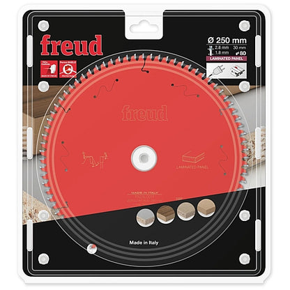 Freud Laminated Panel Saw Blade Ø250 MM X B30 MM X 2.8/1.8 MM - 80T | FR23L001T