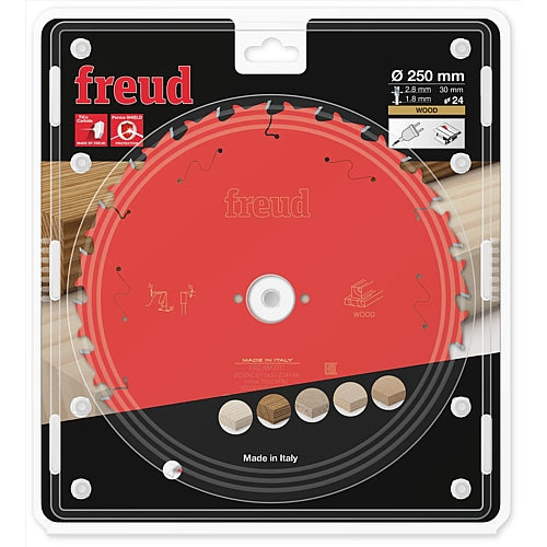 Freud Wood Saw Blade Ø250 MM X B30 MM X 2.8/1.8 MM - 24T | FR23W001T