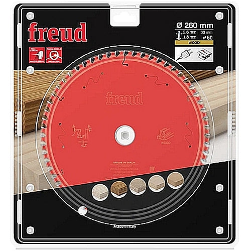 Freud Saw Blade Ø260 MM X B30 MM X 2.6/1.8 MM - 60T | FR26W001T