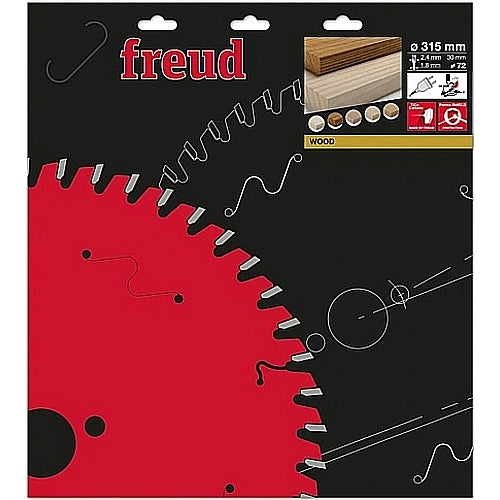 Freud Saw Blade Ø315 MM X B30 MM X 2.4/1.8 MM - 72T | FR30W001M
