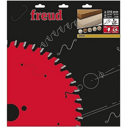 Freud Saw Blade Ø315 MM X B30 MM X 2.4/1.8 MM - 72T | FR30W001M