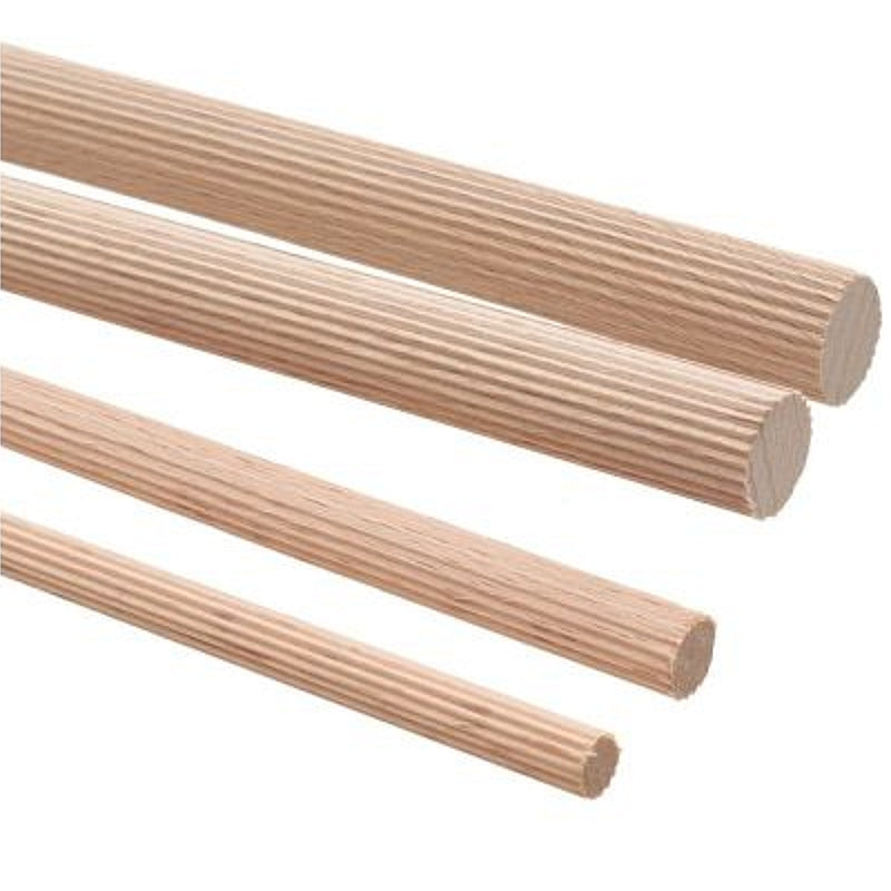 PG 1Pc Fluted Dowel Rod 8 x 1000mm | PG66810