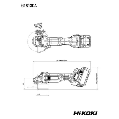 HiKOKI 18V Cordless BL Angle Grinder 125mm (Bare Tool) | G1813DAW2Z