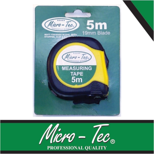 Micro-Tec Tape Measure 5MT X 19mm | G5019M