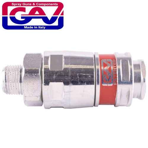 Airblock security magnum coupler 3/8'male two stage release saftey