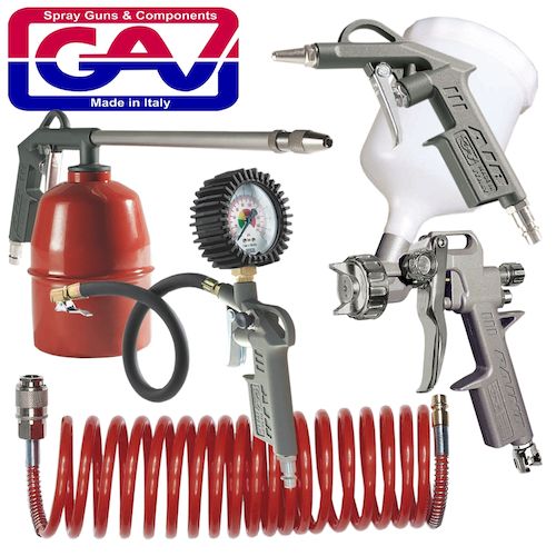 Spray gun kit 5piece w/162a(GAV KIT2)