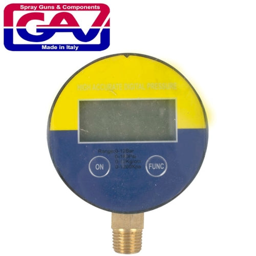 Pressure gauge 63mm 1/4 lower digital packaged