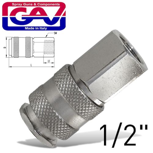 Universal quick coupler 1/2 f(GAV UNI A3)