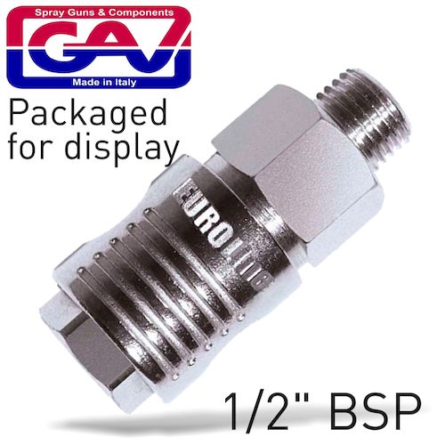 Quick coupler 1/2'm packaged(GAV112-3P)