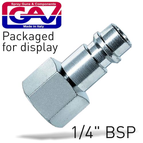 Connector german 1/4'fem. 2 packaged(GAV113A-1P)