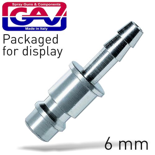Connector german 6mm hose 2 packaged(GAV113C-1P)