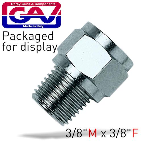 Taper reducer bush 3/8 x 3/8 m/f packaged(GAV1215-7P)
